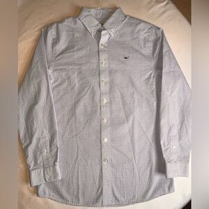 Boys Vineyard Vines Blue Checkered Shirt